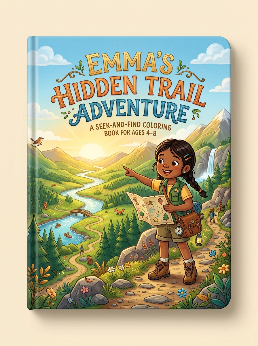 Emma's Hidden Trail Adventure — Sample Generated Book Cover